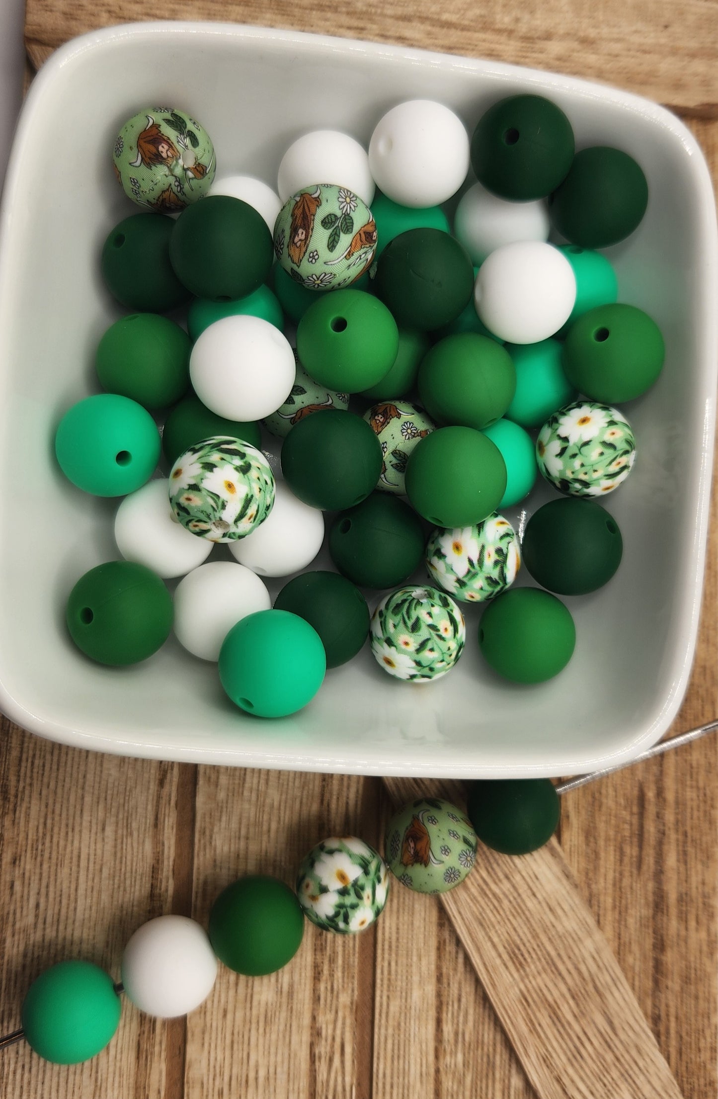 15 mm Silicone Bead Mixed Bags 40 ct or 50 ct