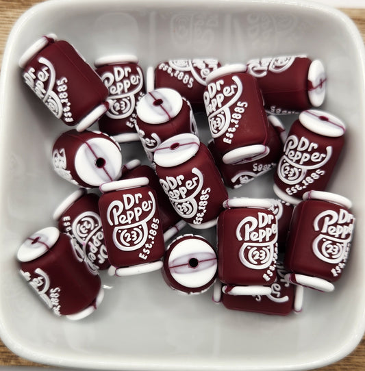 Pepper can silicone focal bead