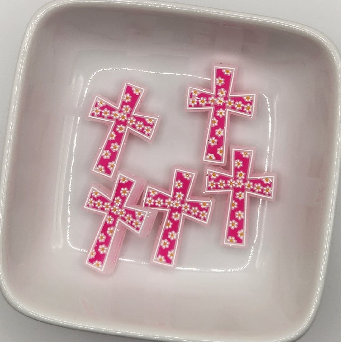 Religious Themed Silicone focal beads