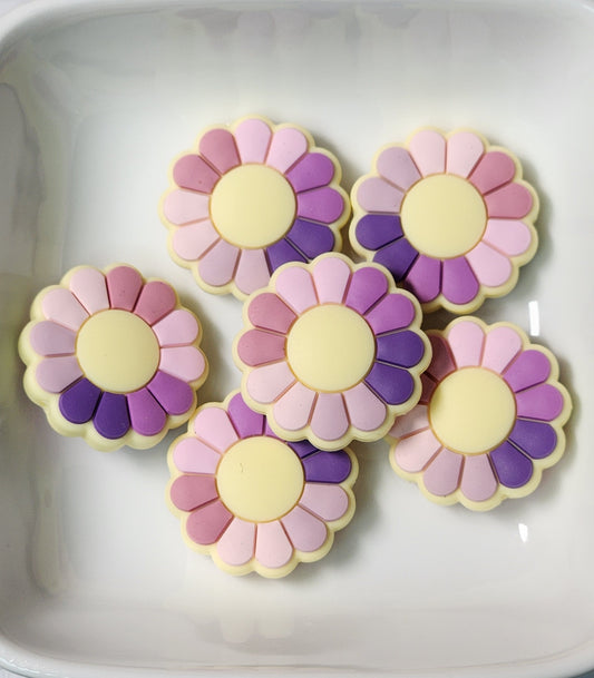Flower Silicone focal beads