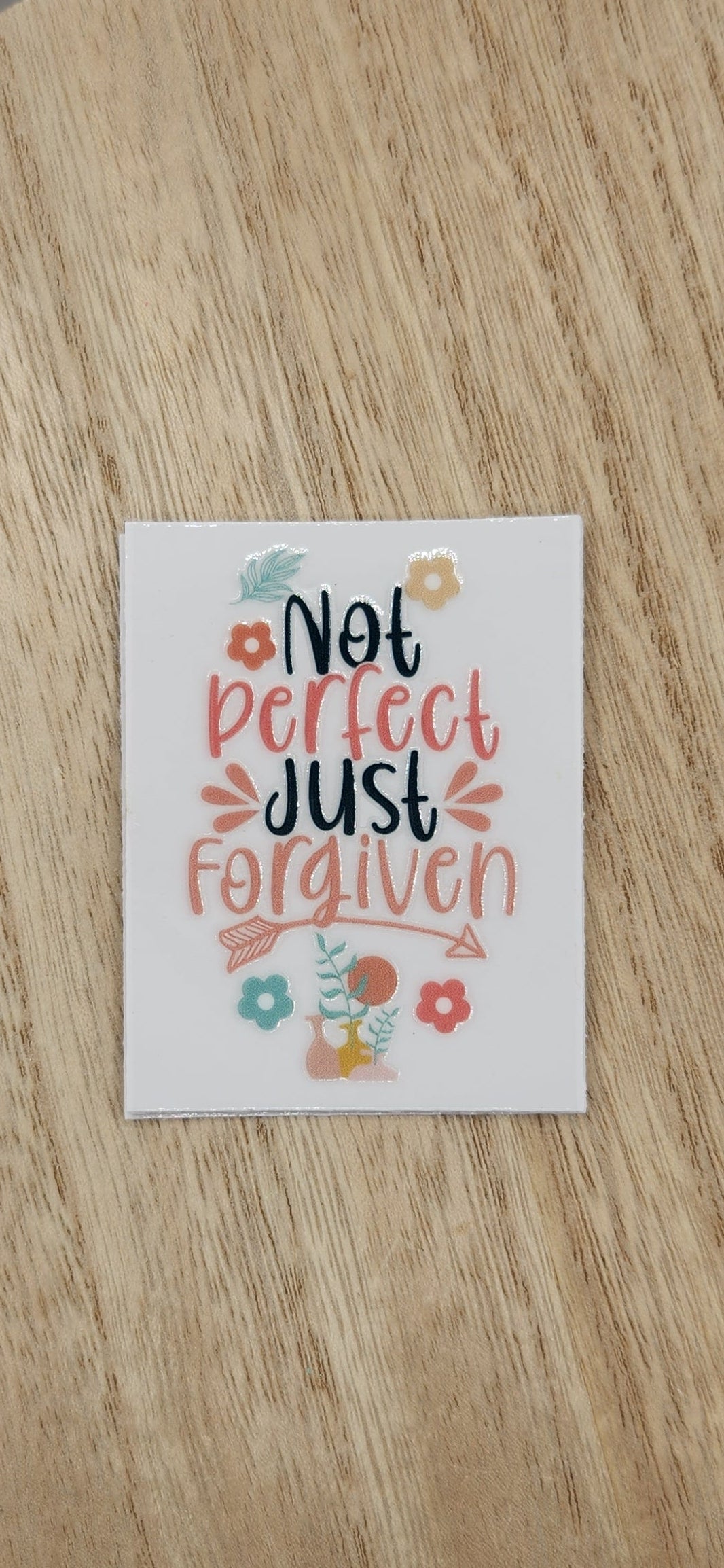 Not perfect - 2 by 2.25 inches Mini UVDTF