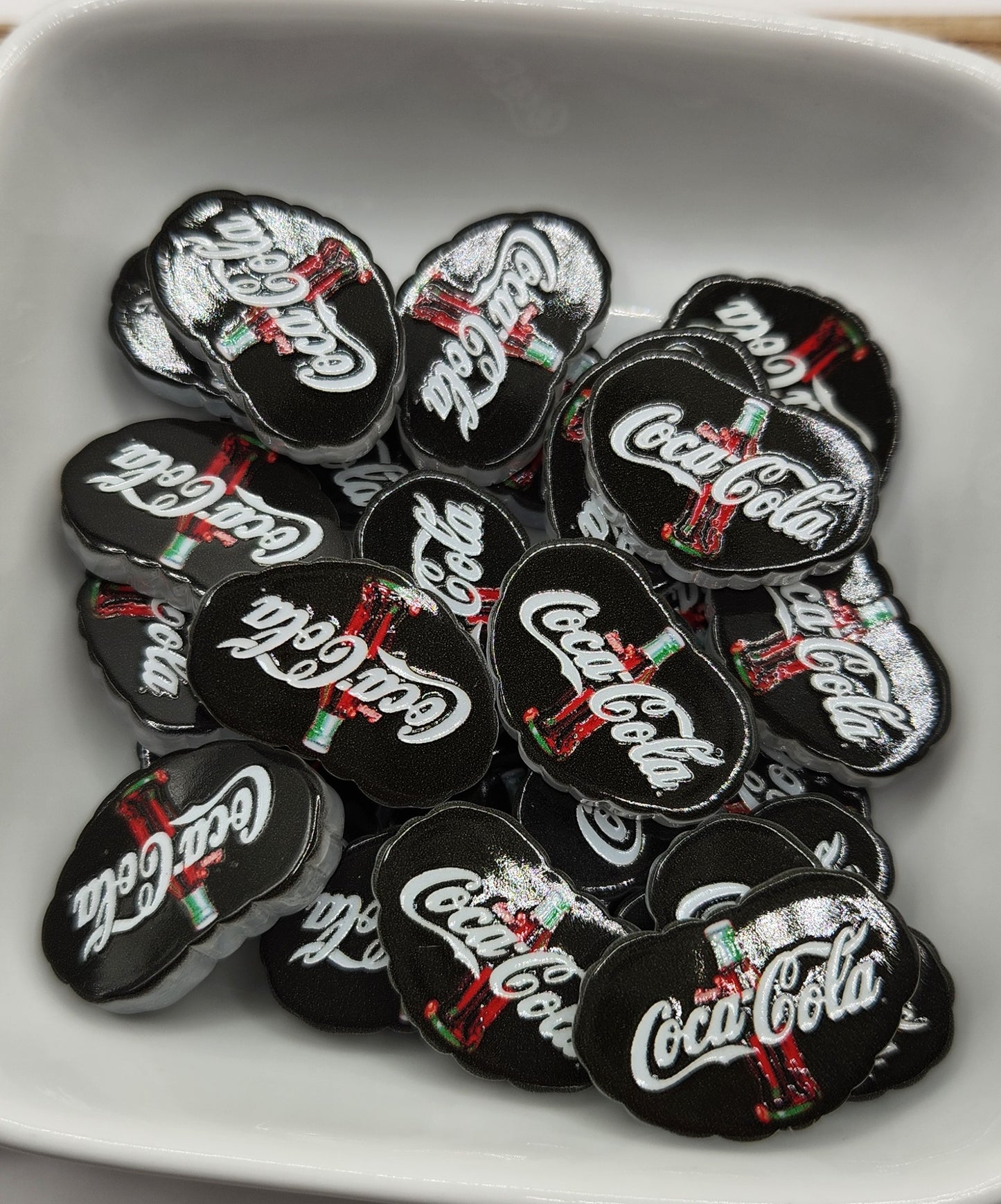 Acrylic Cola focal beads