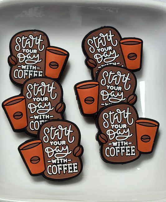 Start your Day Silicone focal bead