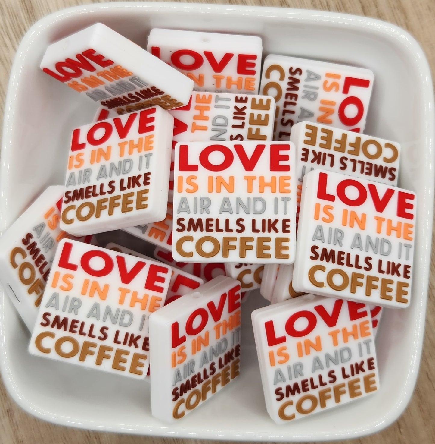 Smells like Coffee Silicone focal bead