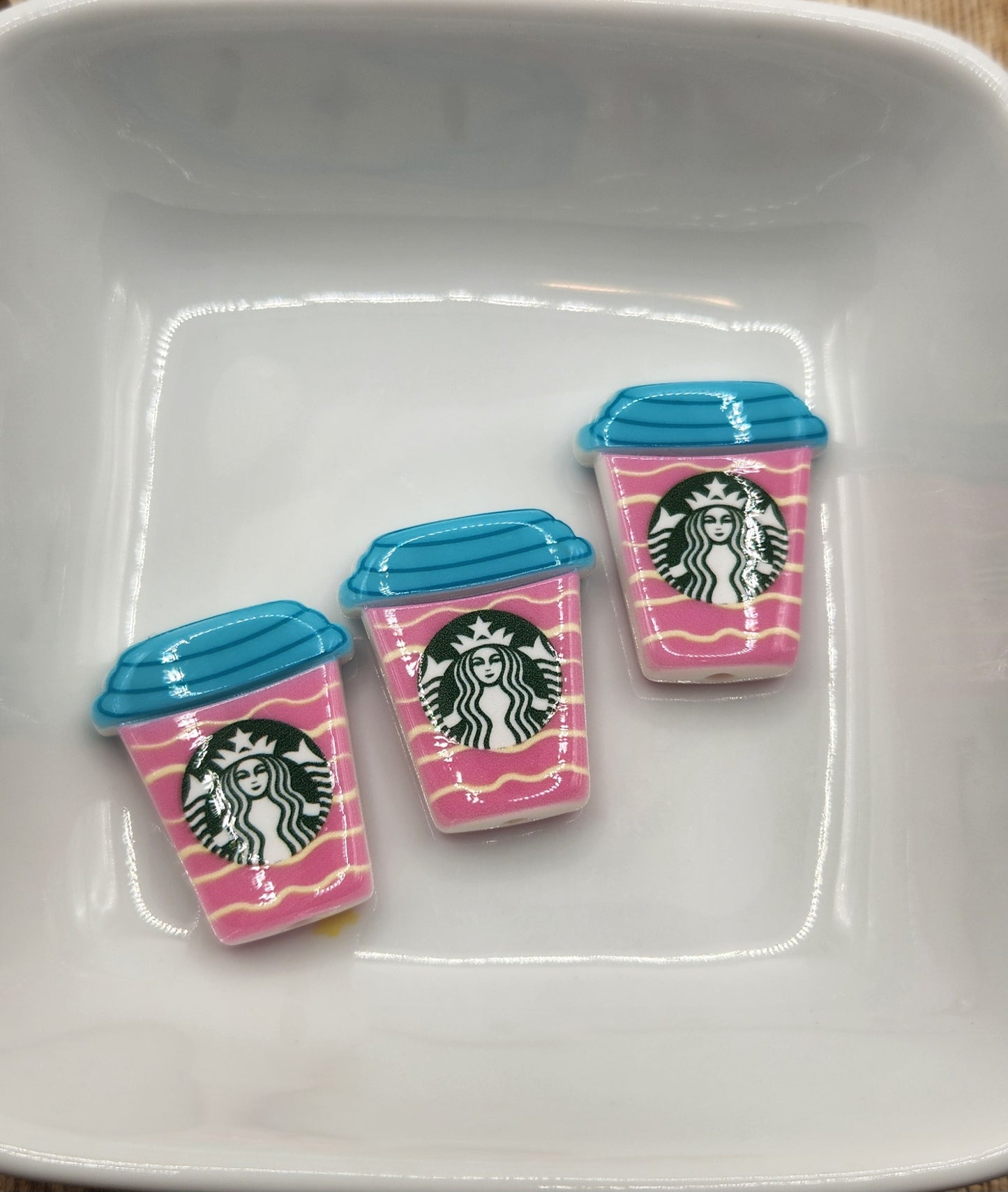 Acrylic Coffee Cup focal beads