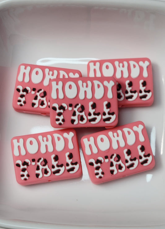 Western Themed Silicone focal beads