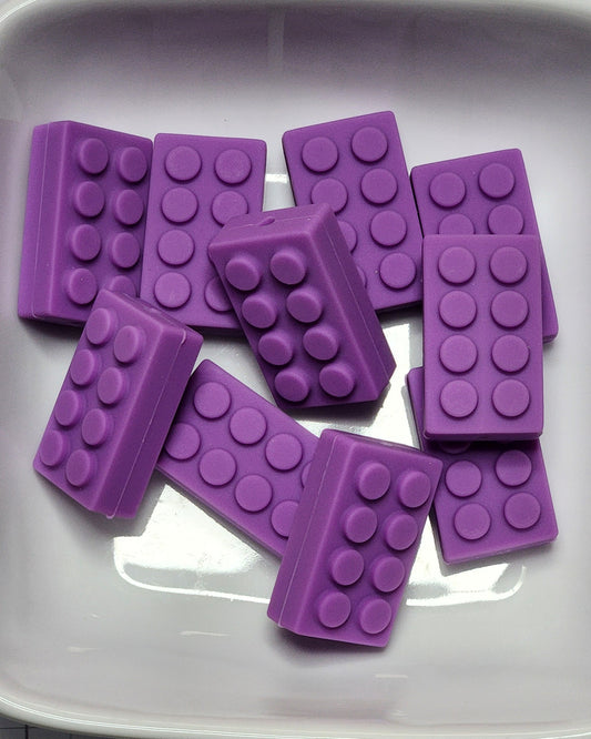 Lego silicone focal beads