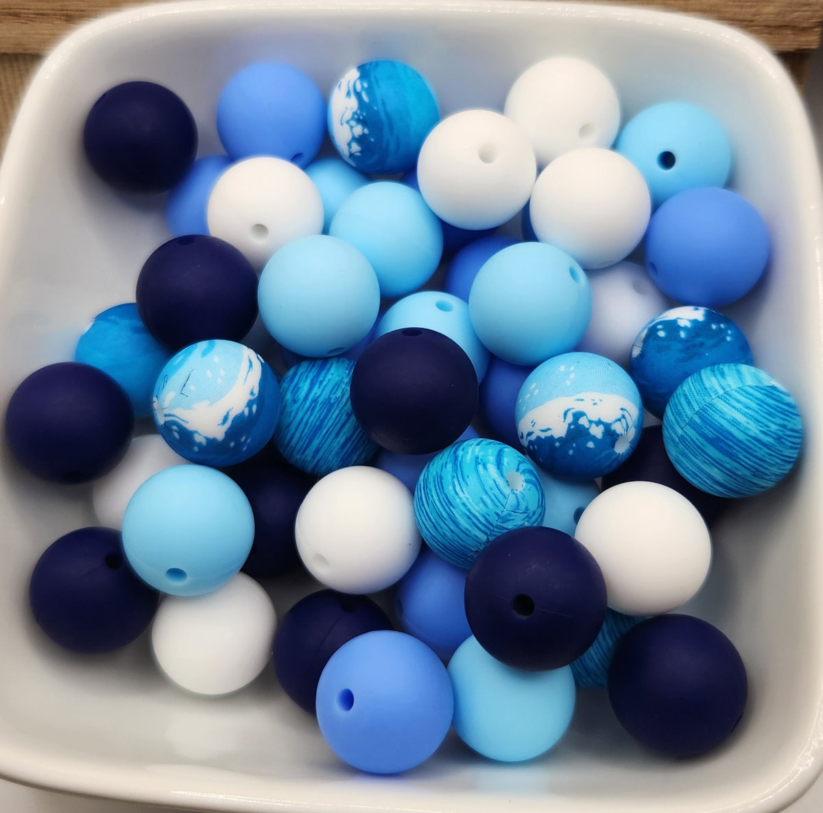 15 mm Silicone Bead Mixed Bags 30-60 beads, some focals