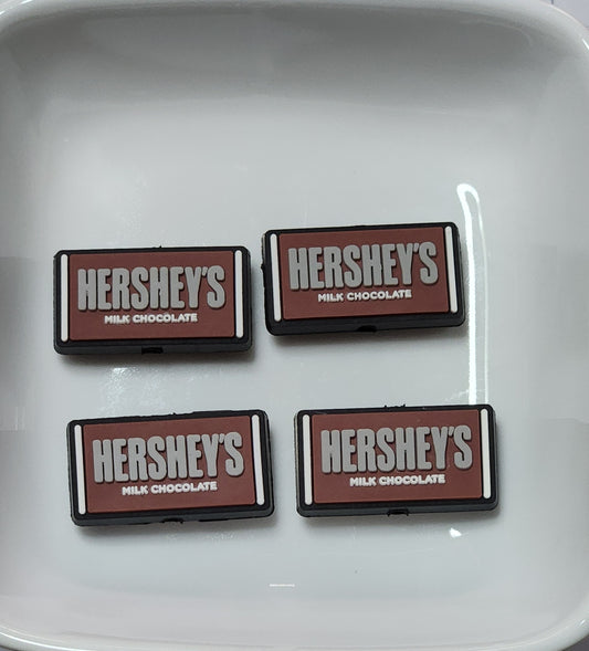 Chocolate Silicone focal bead