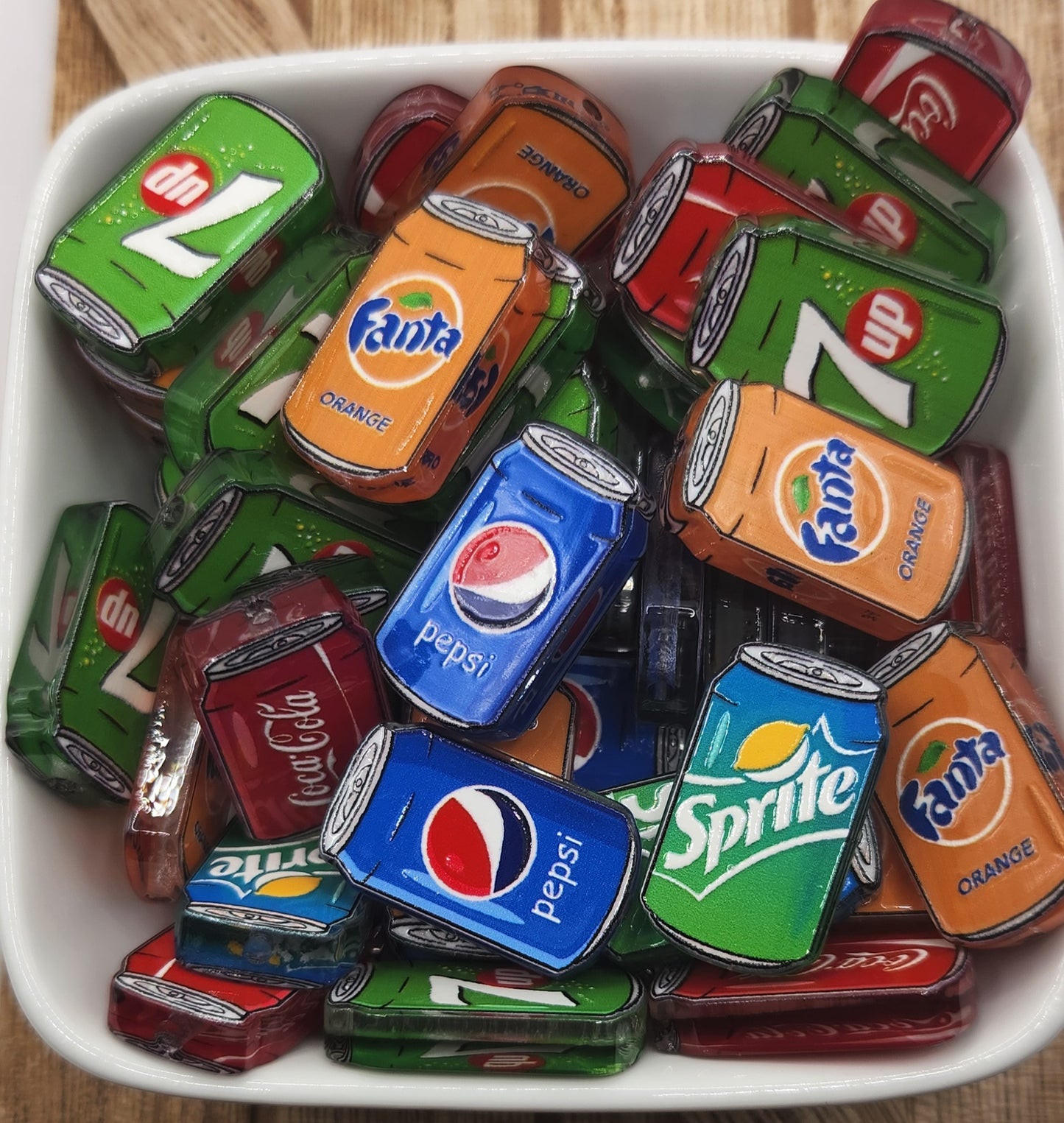 Acrylic Cola focal beads