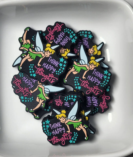 Happy Thoughts Silicone focal bead