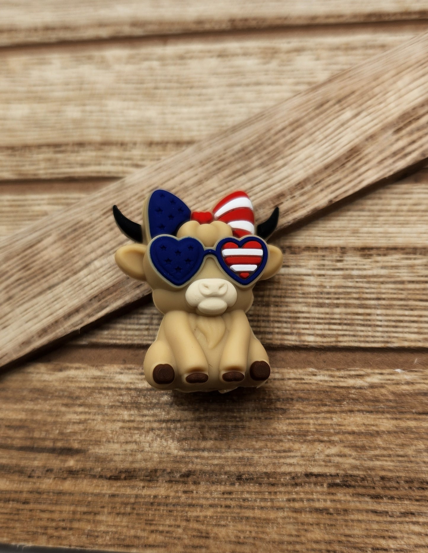 Patriotic Themed Silicone focal beads
