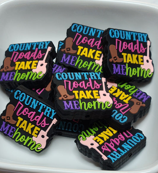 Western Themed Silicone focal beads