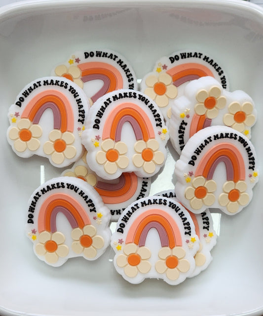 Makes you Happy Silicone focal bead