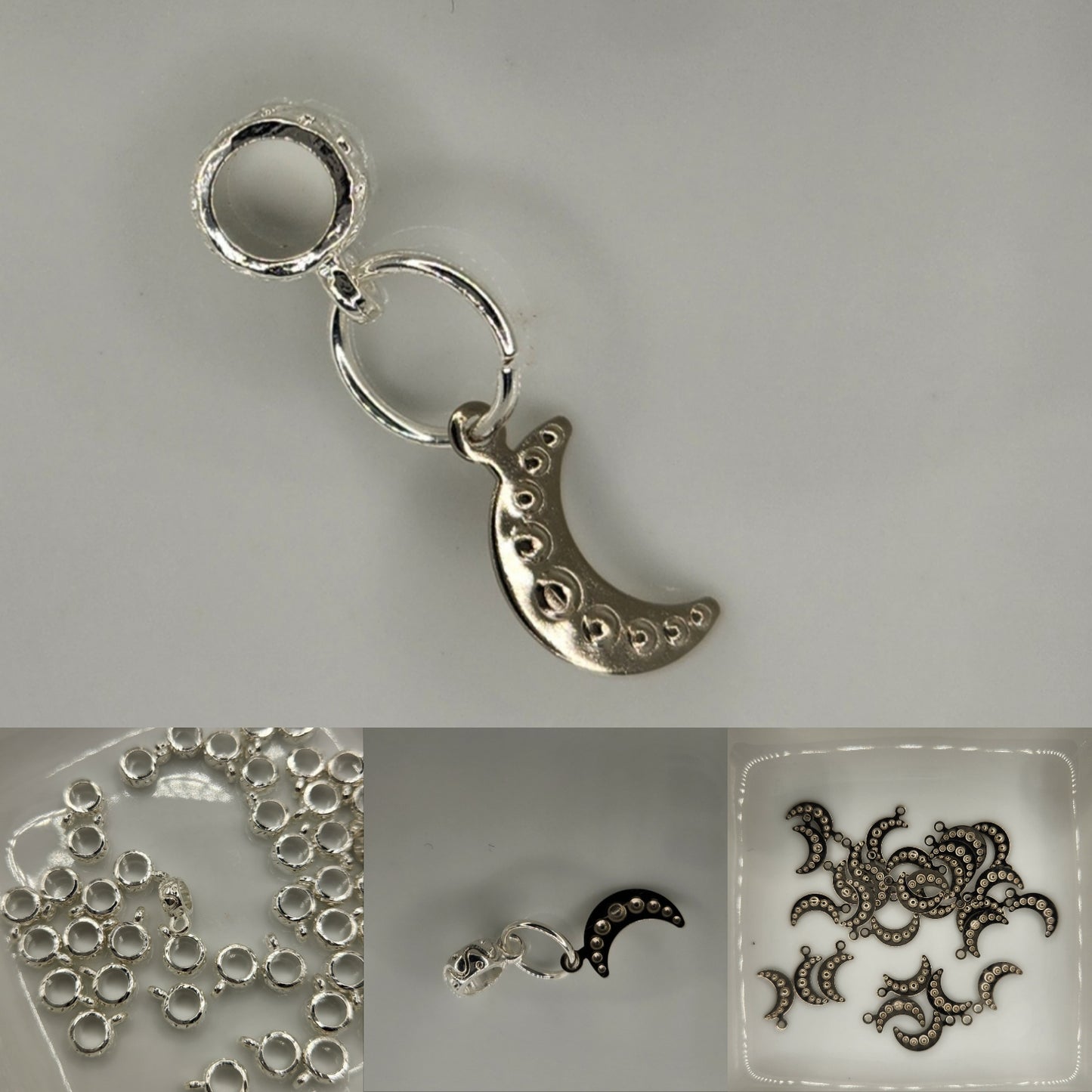 Bail spacers with charm *Individually sold