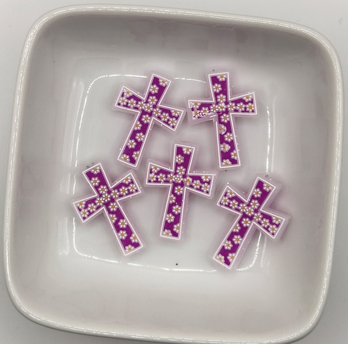Religious Themed Silicone focal beads