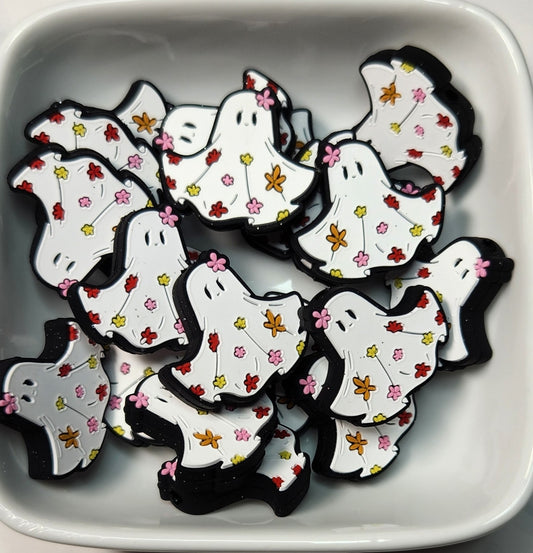 Flowy the Ghost silicone focal beads