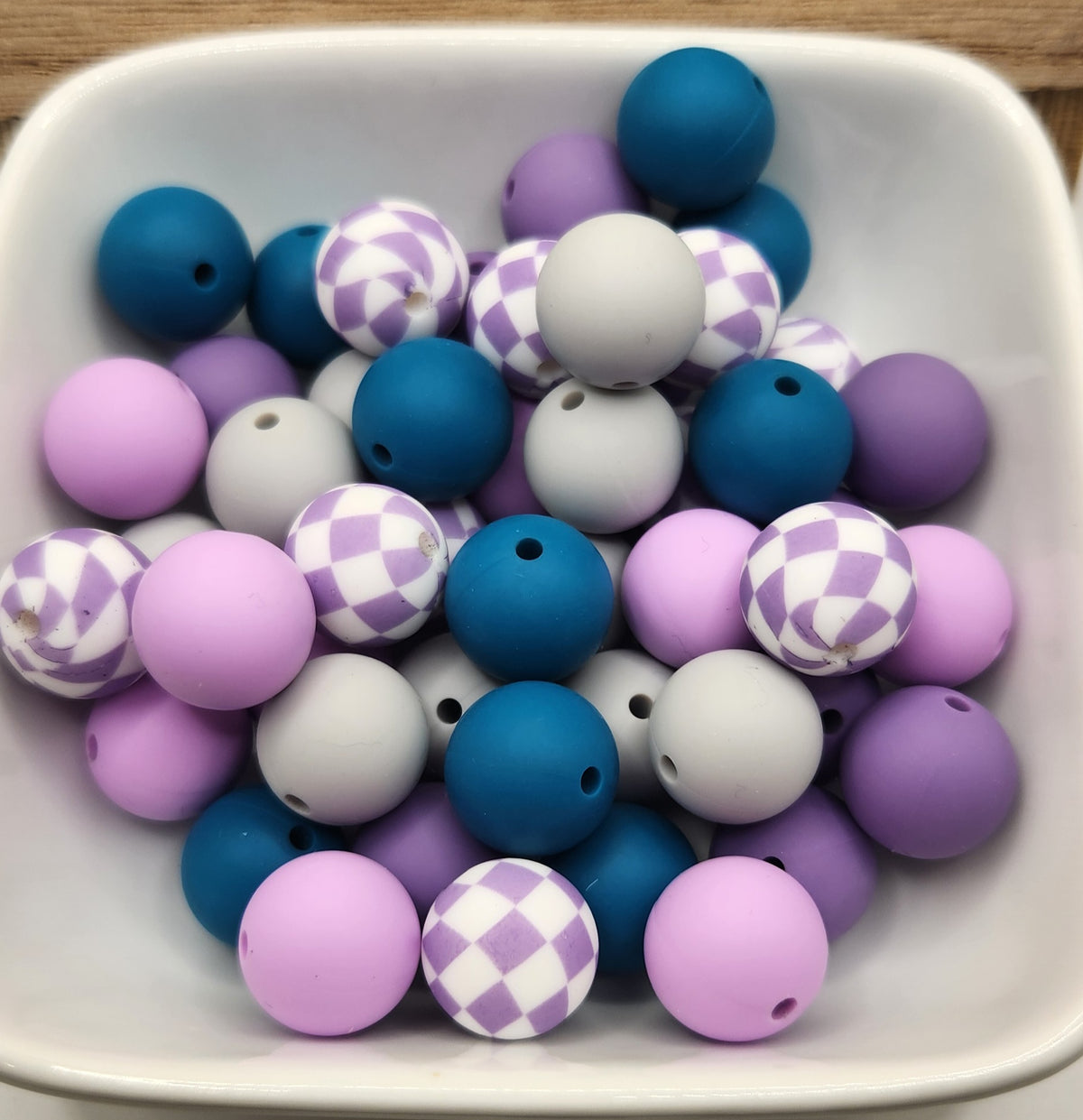 15 mm Silicone Bead Mixed Bags 30-60 beads, some focals