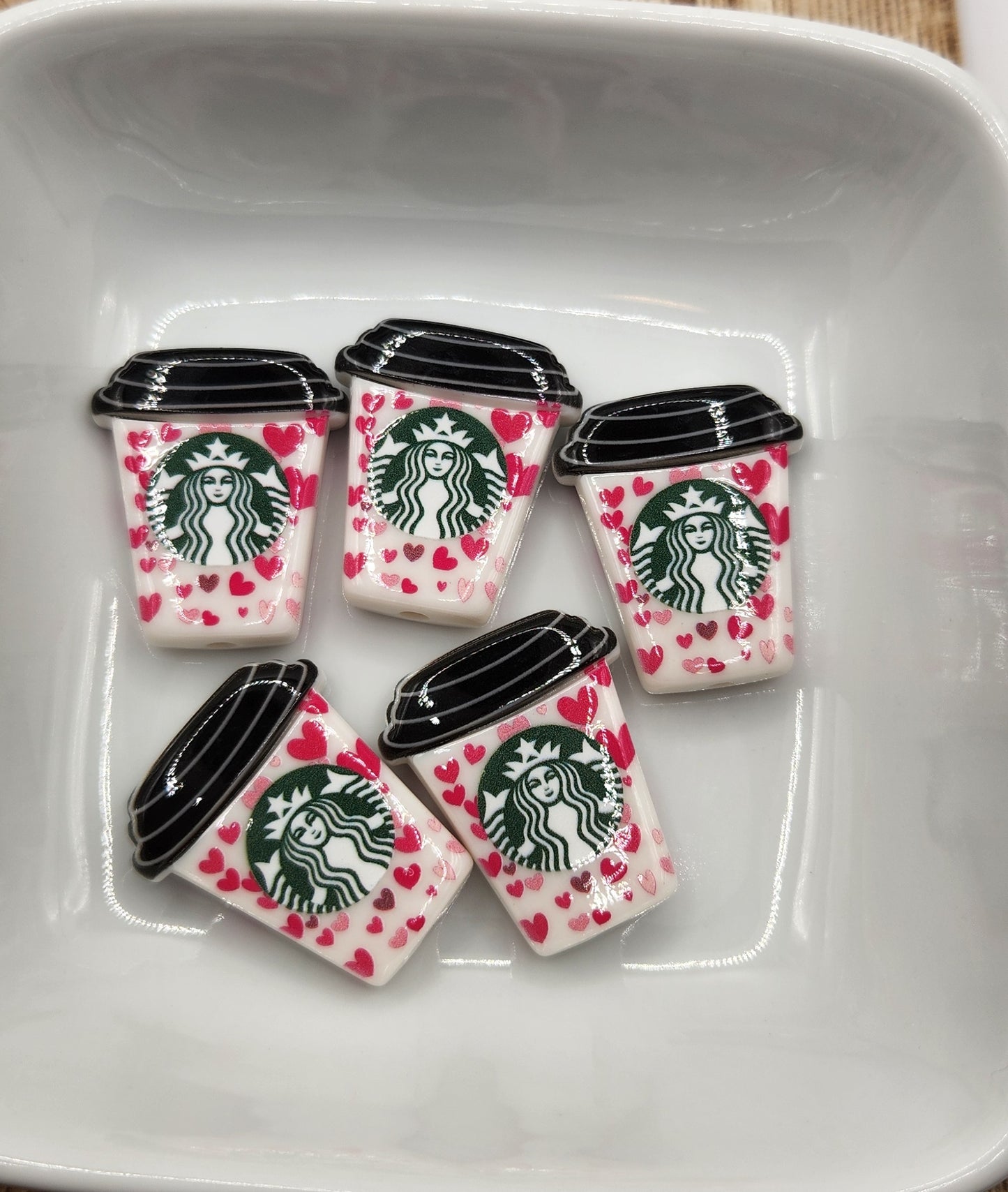 Acrylic Coffee Cup focal beads