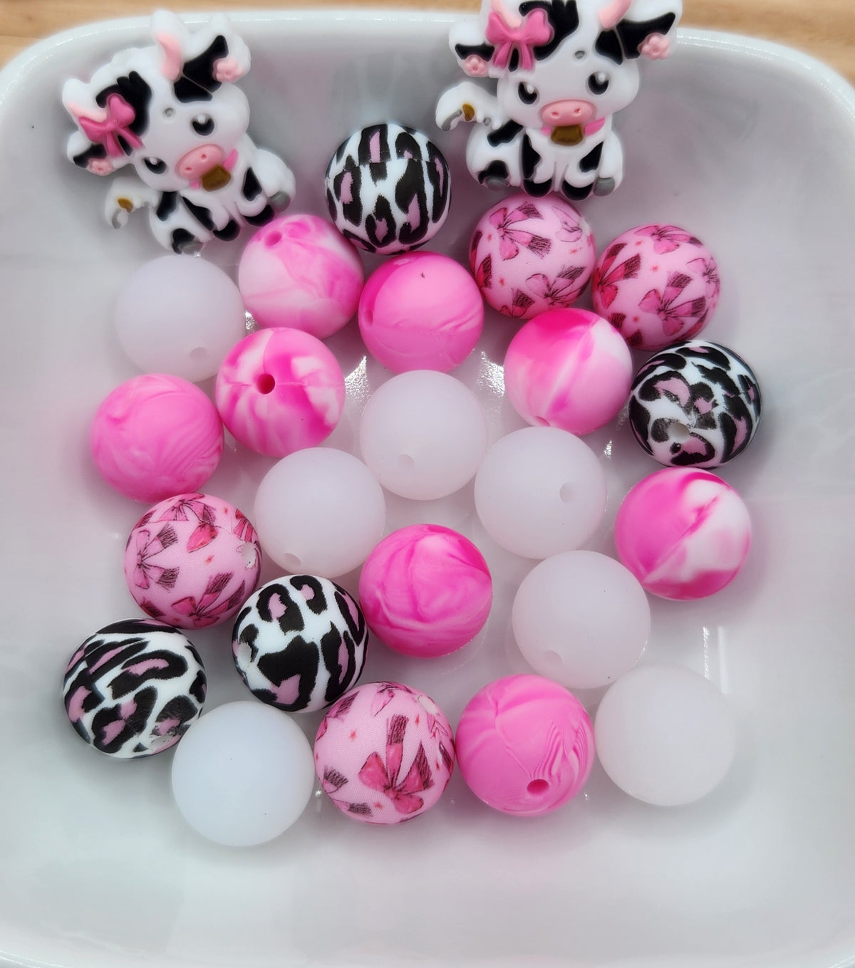 15 mm Silicone Bead Mixed Bags 30-60 beads, some focals