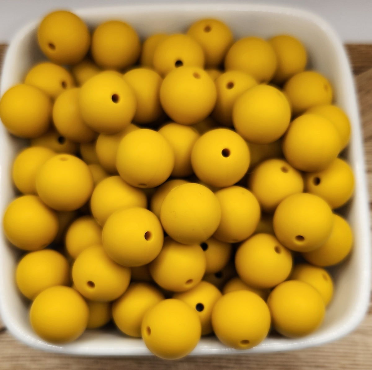 15 mm Solid Silicone Beads 20 pack