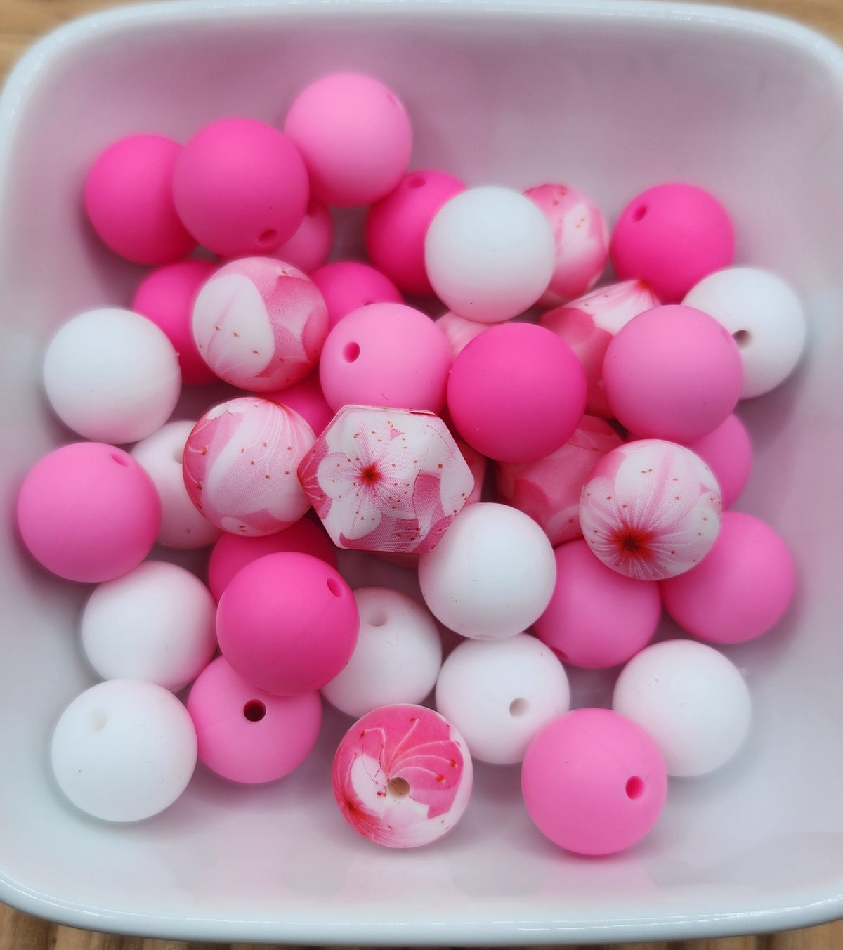 15 mm Silicone Bead Mixed Bags 30-60 beads, some focals