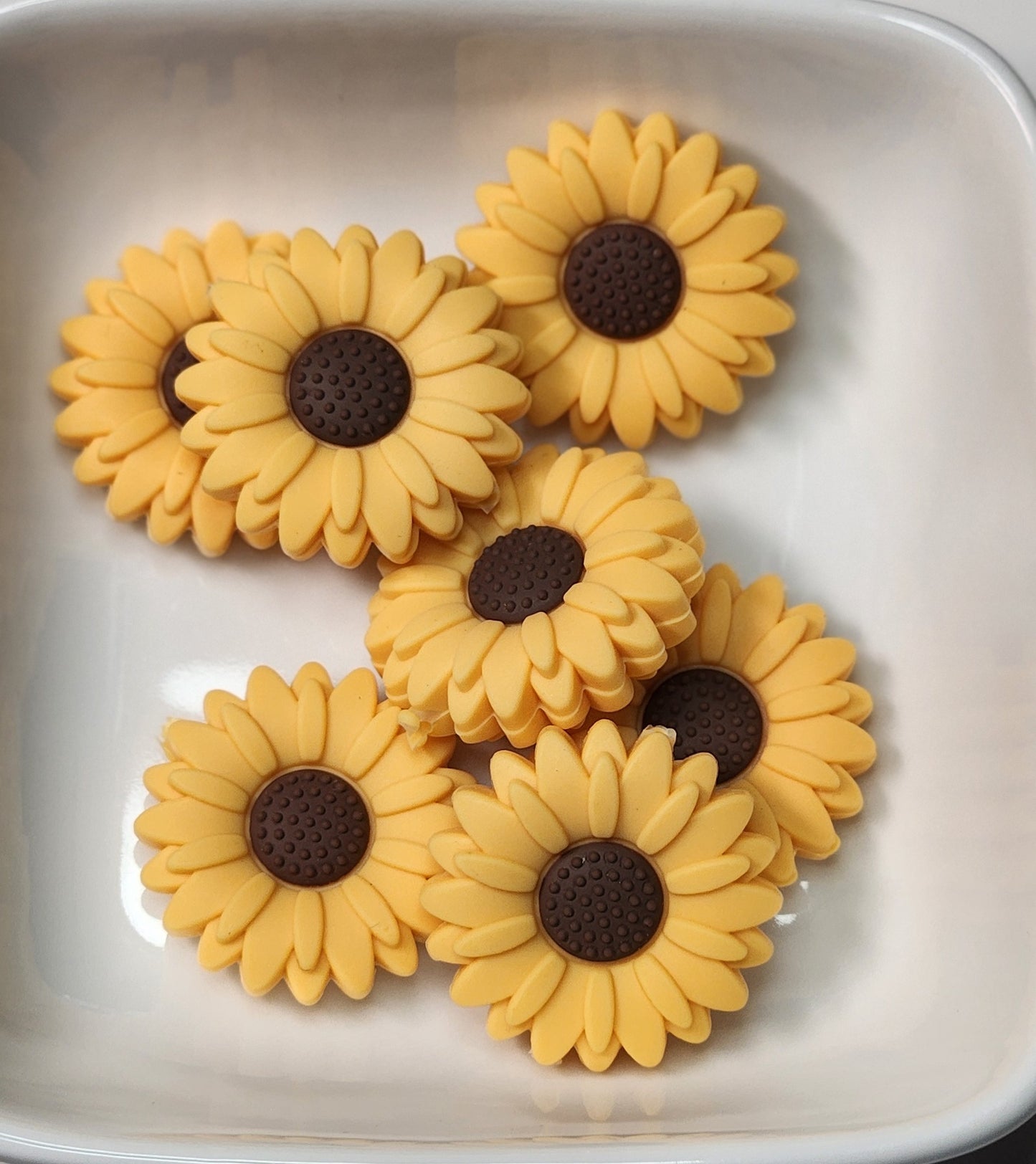 Flower Themed Silicone focal beads