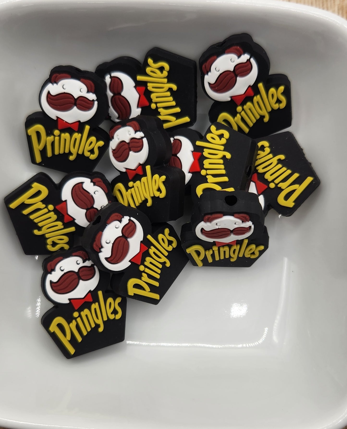 Potato Chip Silicone focal bead
