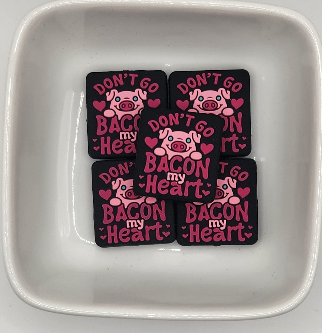 Valentines Themed Silicone focal beads